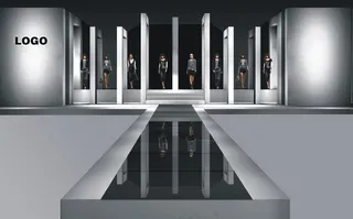 服装秀现场效果图图片