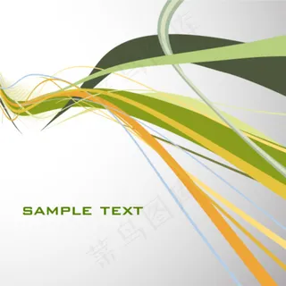 矢量动感条纹彩色背景