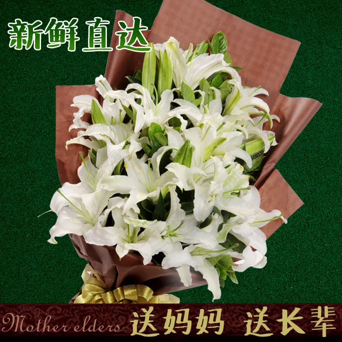 百合花主图psd模版下载