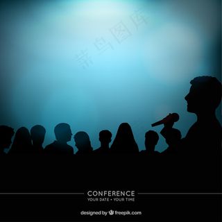 卡通商业精英矢量图片