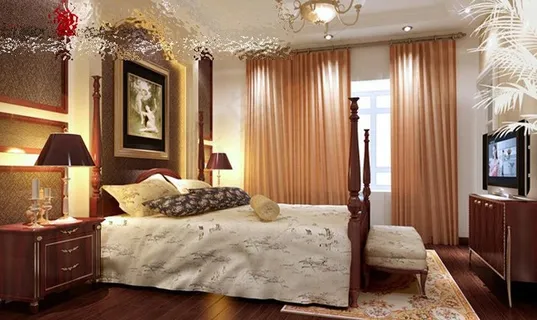 欧式卧室效果图图片 欧式卧室效果图图片