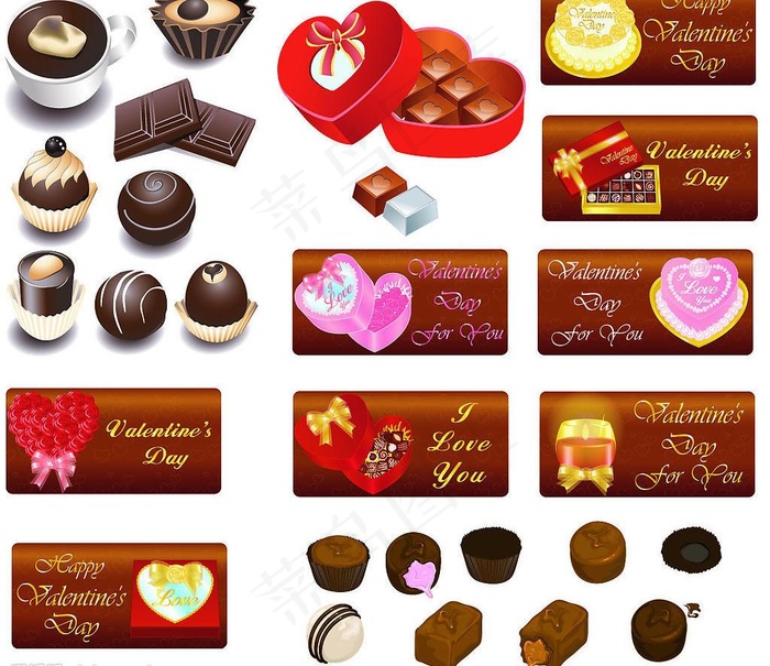各种精美诱人巧克力图片