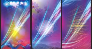 绚丽背景展架图片