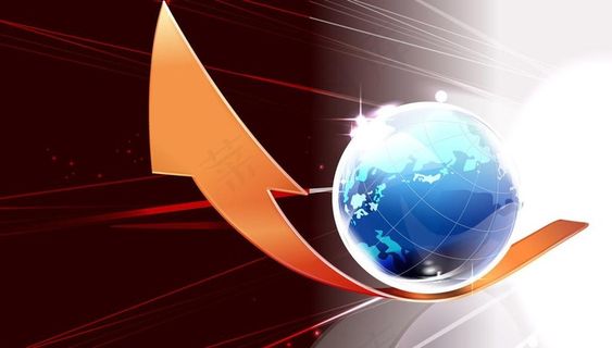 商务 箭头 地球图片