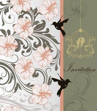 欧式花纹 小鸟图片
