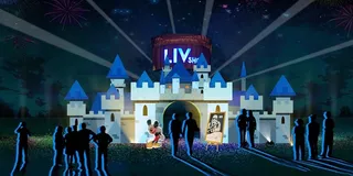 活动布置城堡蓝色主题 效果图 大气 高端