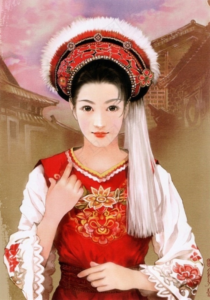 中华五十六个民族唯美