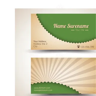 时尚创意名片设计矢量素材