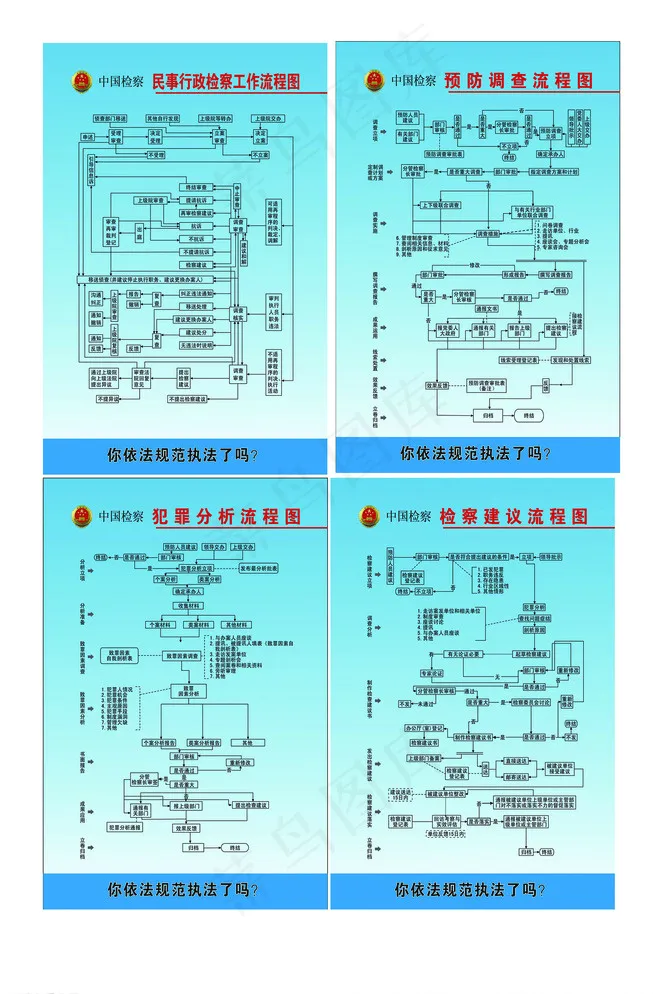 检察院办案流程图片cdr矢量模版下载
