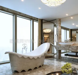 香蕉浴缸的3D模型 香蕉浴缸的3D模型