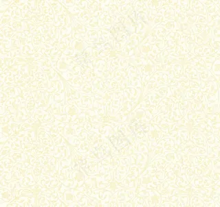 韩式淡雅对称卷草花纹墙纸图片