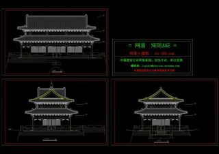 仿古建筑cad图纸