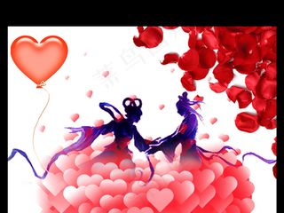 2017红色简约大气牛郎织女