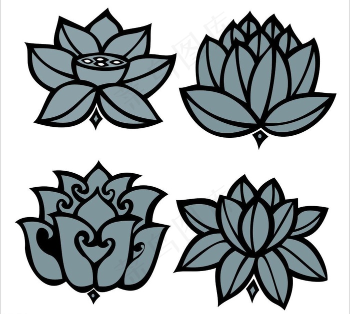 花纹图片cdr矢量模版下载