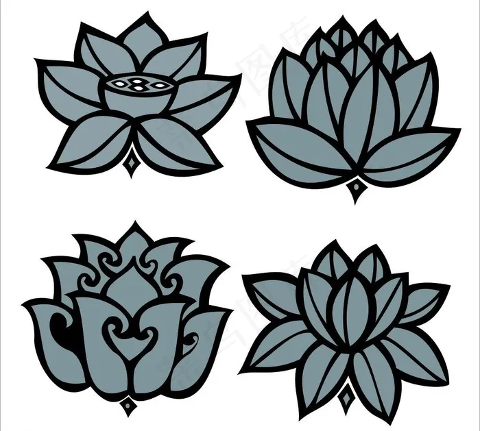 花纹图片cdr矢量模版下载