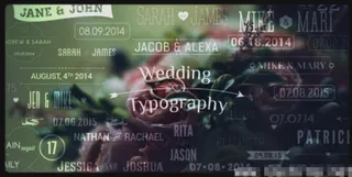 婚礼片头动画AE模板