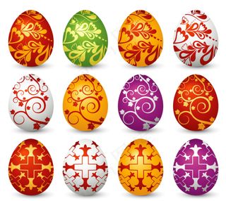 复活节彩蛋矢量素材