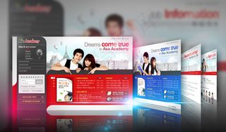 韩国高等教育学院PSD网页模板