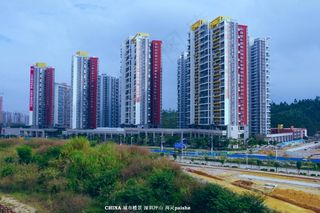 城市建筑 高层楼群图片