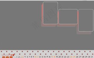 09简单创意相册日历模板图片