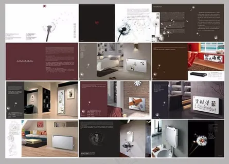 简洁家装画册设计模板cdr素材