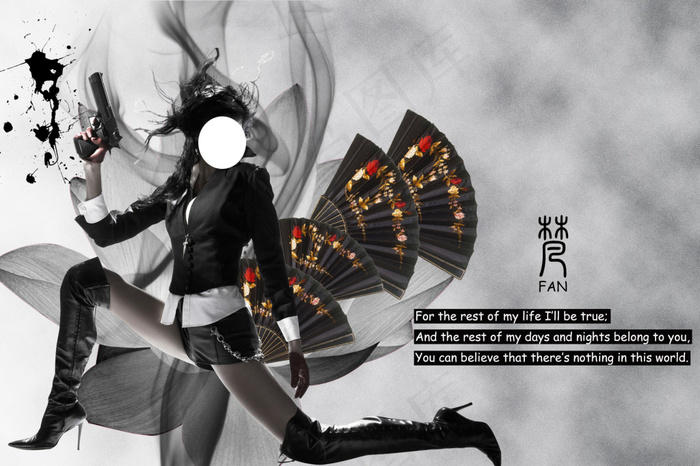 服装品牌广告海报psd模版下载