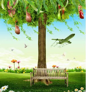 春季清新广告背景设计