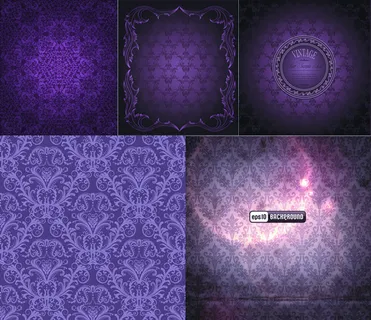 紫色欧式古典花纹背景
