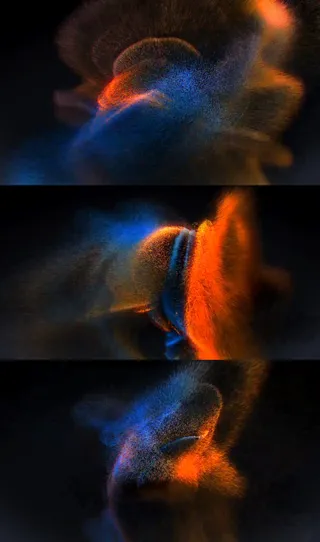 高清粒子爆炸飞散特效视频