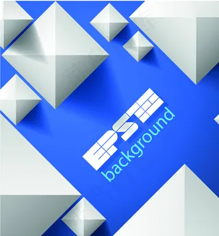 创意立体图形背景矢量素材