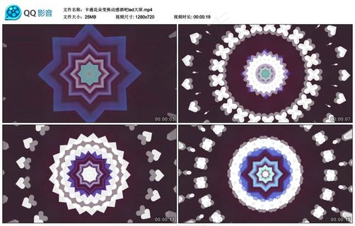 卡通动感绚丽舞厅走秀暖场万花筒背景...