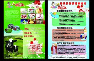 格瑞特鲜奶吧单页图片