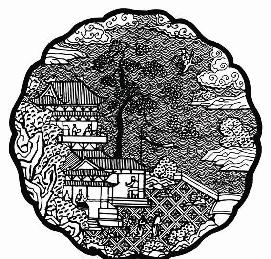 元明时代 矢量版画 古典图案 矢量中华五千年 AI源文件_0388ai矢量模版下载