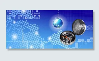 蓝色 科技 背景图片