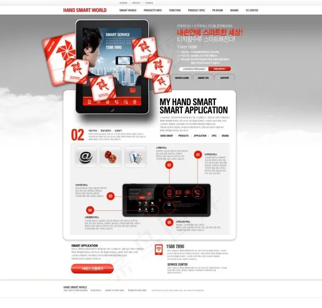 灰色商务手机演示网页psd模板psd模版下载