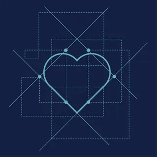 印花矢量图 心形 几何图案 色彩 ...