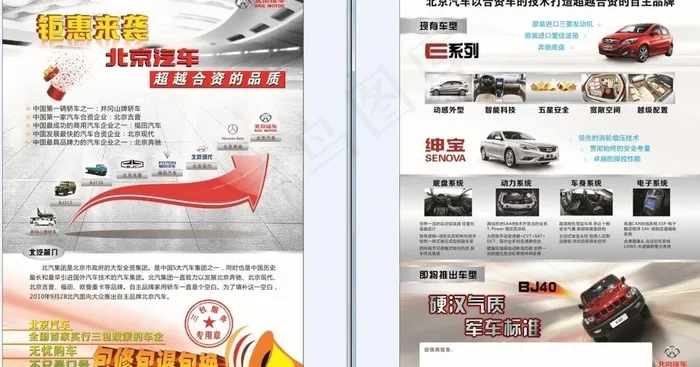 北京汽车图片cdr矢量模版下载