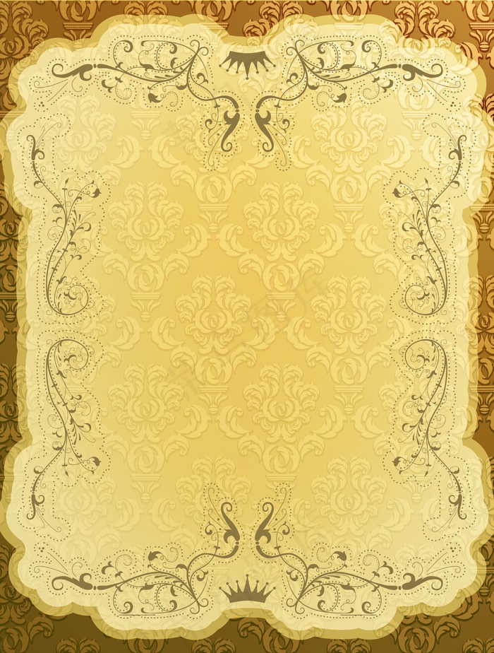 典雅的复古背景矢量插画
