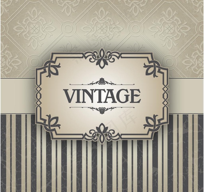 欧式复古花纹图片