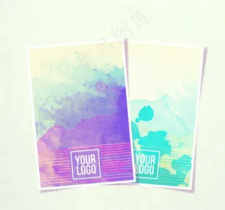 水彩banner背景素材