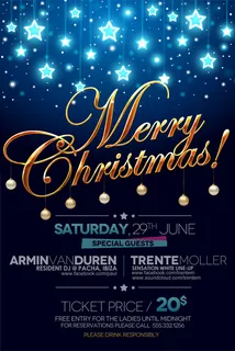 圣诞派对宣传海报