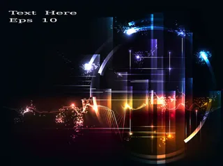 璀璨光效背景01—矢量素材