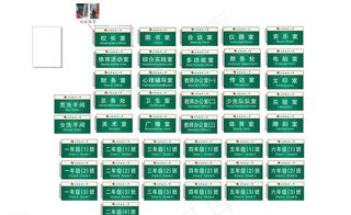 学校科室牌 学校班牌图片