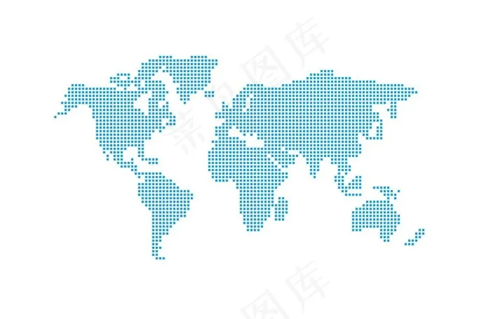 小方块组成的世界地图cdr矢量模版下载