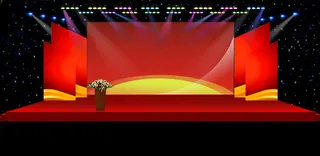 创意简约3D舞美效果图