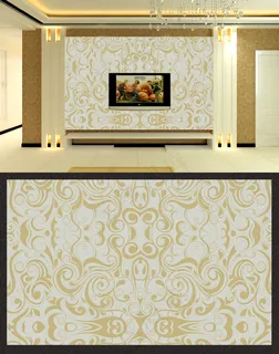 欧式花纹电视背景墙 欧式花纹电视背景墙