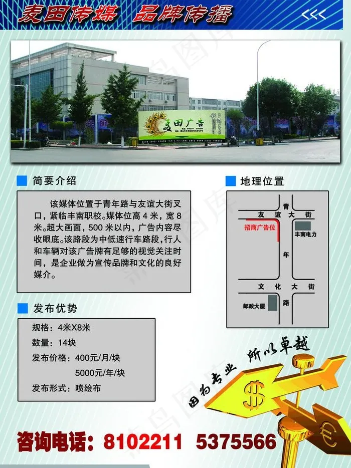 广告位宣传单图片psd模版下载