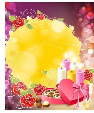 蜡烛梦幻情人节图片