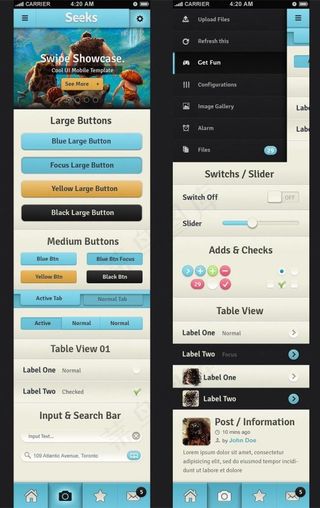 手机系统界面设计UI素材