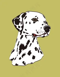 斑点狗动物图案